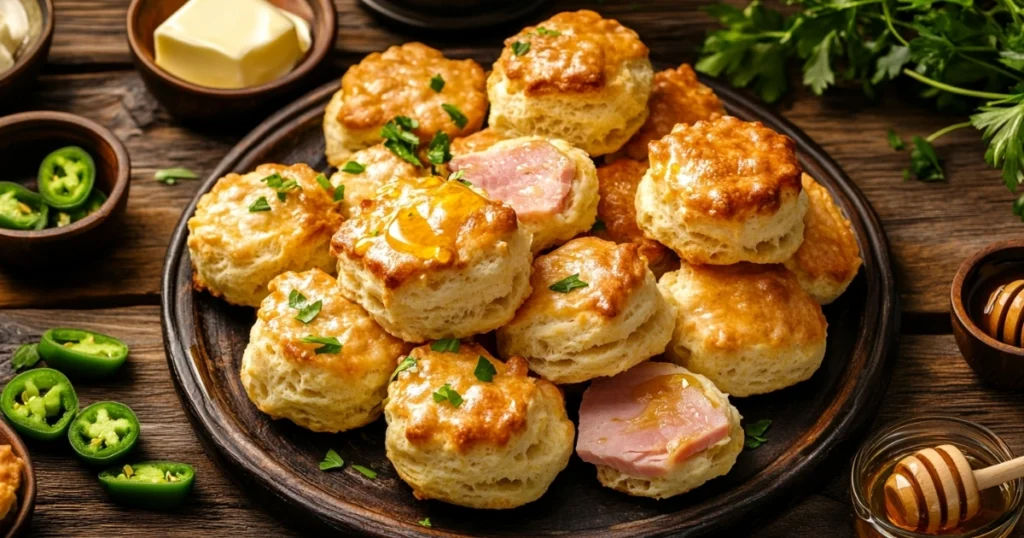 Ham and Jalapeño Biscuits