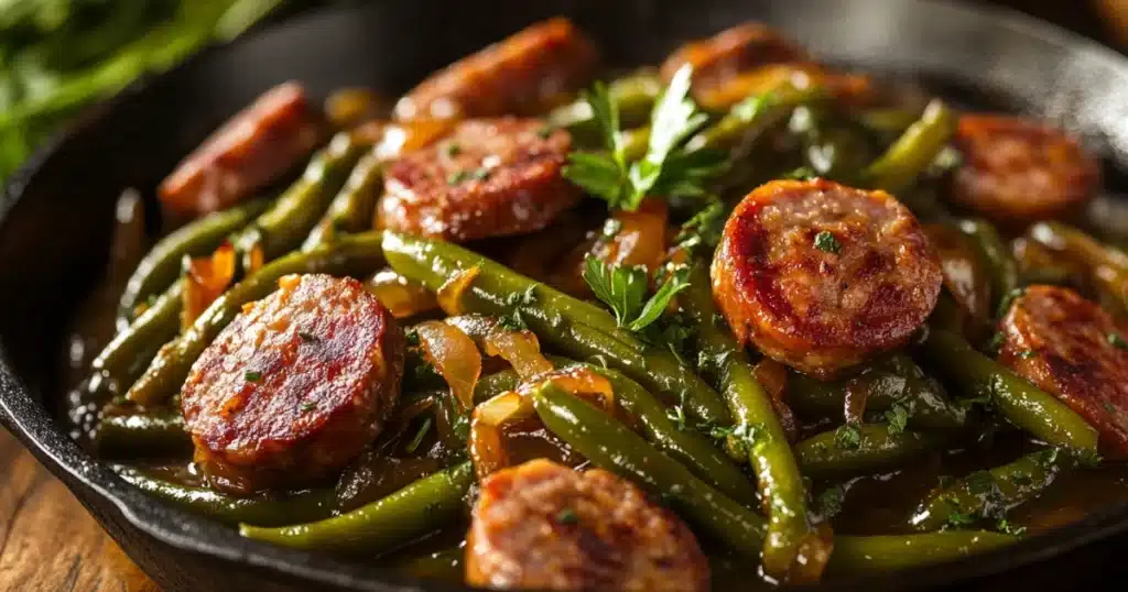 Smothered Green Beans And Smoked Sausage Recipe