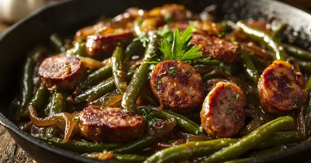 Smothered Green Beans And Smoked Sausage Recipe