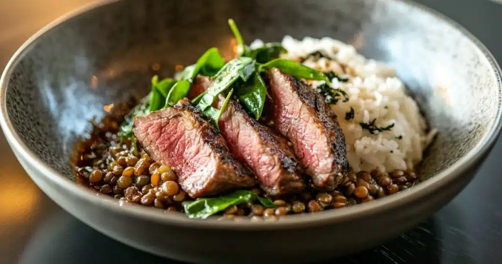 Lamb Lentil Rice Spinach