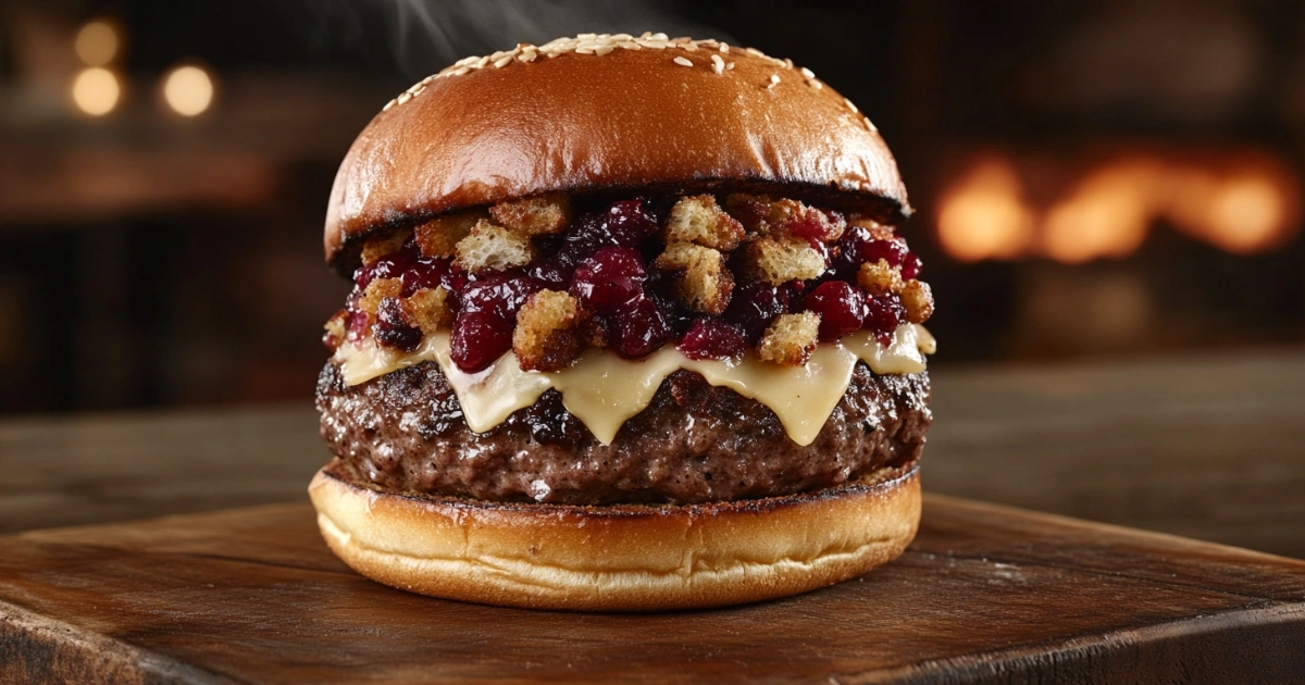 thanksgiving beef burger