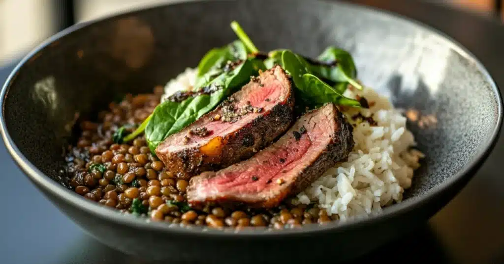 Lamb Lentil Rice Spinach