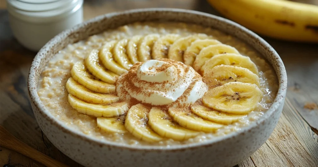 Bananas And Cream Oatmeal