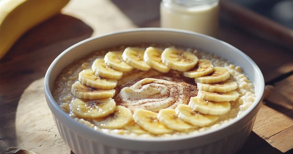 Bananas And Cream Oatmeal