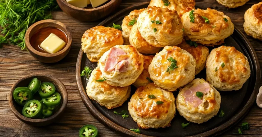 Ham and Jalapeño Biscuits