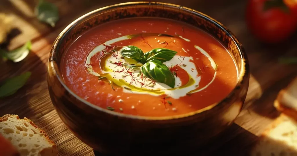 saffron in tomato bisque